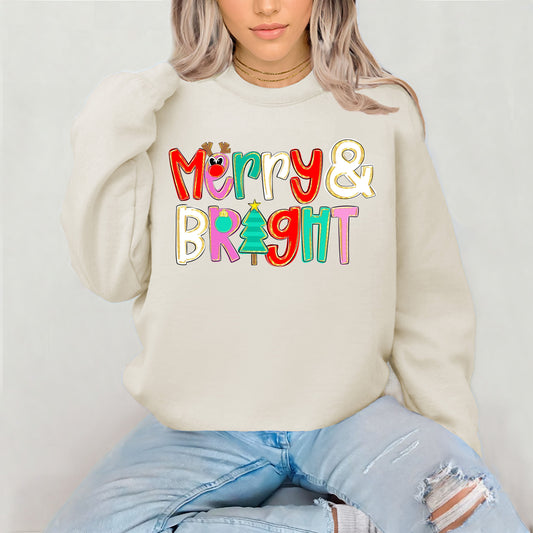 Merry and Bright Christmas Sweatshirt