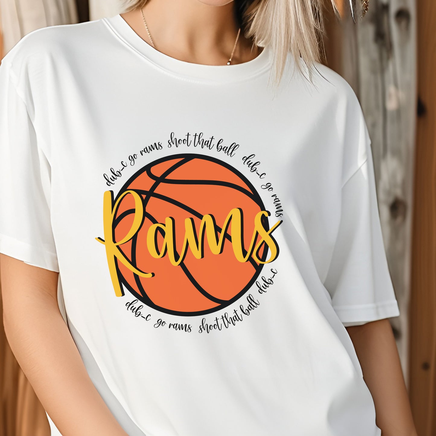 Rams Basketball Tee