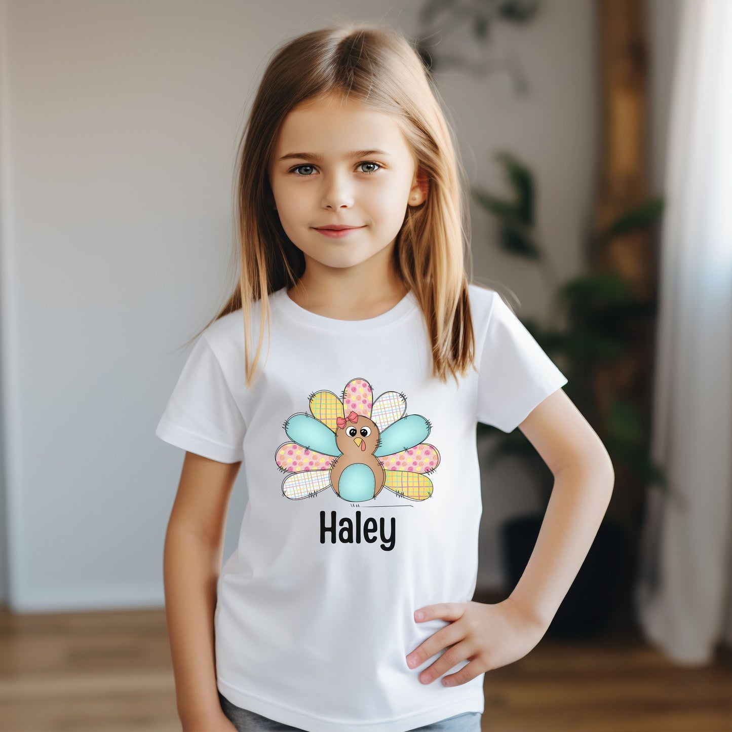 Turkey Girl's Personalized Tee