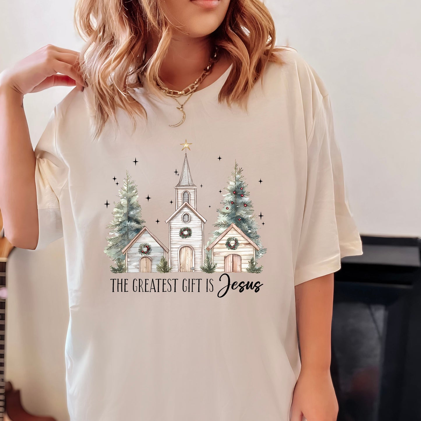 The Greatest Gift is Jesus Christmas Tee