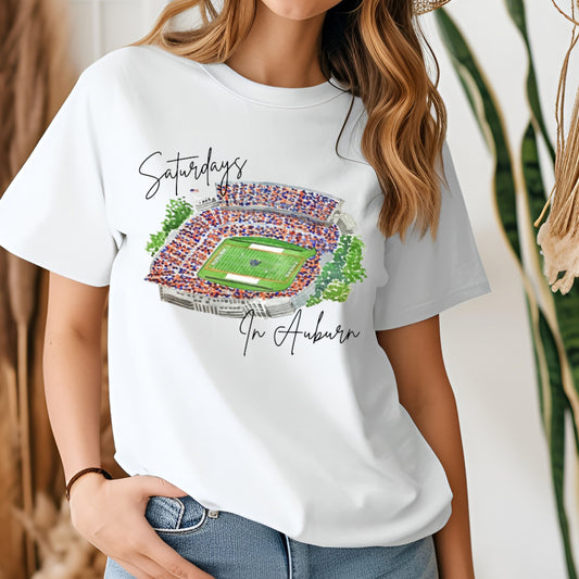 Saturdays in Auburn Game Day Tee