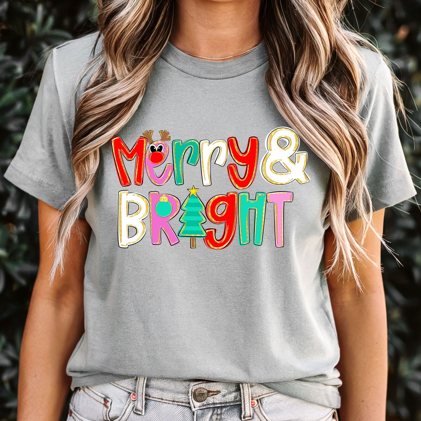 Merry and Bright Christmas Tee