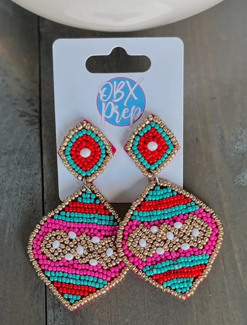 Ornament Christmas Earrings